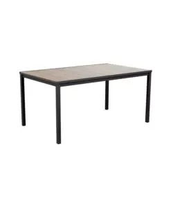 Affare Tavolo da esterno keter "porto 160" in metallo grafite e piano effetto legno frassino 159x95x75 cm
