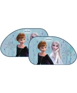 Spedizione Gratuita Coppia tendine auto laterali trapezio "frozen ice" 65x38 cm