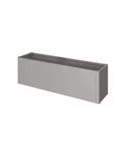 Ultima Occasione Fioriera da esterno biohort "belvedere midi 200" in acciaio zincato grigio quarzo metallizzato 201x53x61 cm