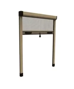 Direttamente Dal Produttore Zanzariera verticale avvolgibile "roto" bronzo 80x170 cm