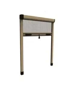 Zanzariera verticale avvolgibile "roto" bronzo 140x170 cm Occasione Imperdibile