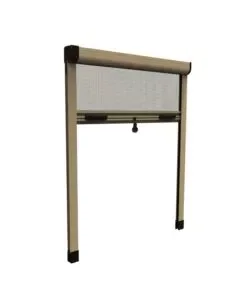 Ultima Occasione Zanzariera verticale avvolgibile "roto" bronzo 160x170 cm