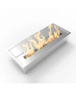 Consegna Rapida Bruciatore per camino bioetanolo divina fire in acciaio inox 3,5 lt 45,7x18,7x9,5 cm