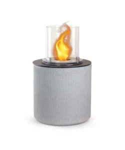 Popolare Camino bioetanolo da terra per interno esterno divina fire "modigliani" in resina beige ø36x56 cm