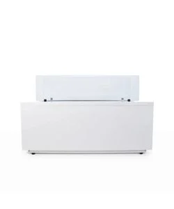 Camino bioetanolo da terra per interno esterno divina fire "caravaggio" in acciaio bianco 100x40x40 cm Offerta Lampo