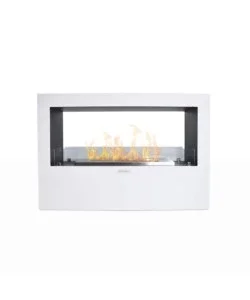 Ordina Subito Camino bioetanolo da terra per interno esterno divina fire "giotto s" in acciaio bianco 100x30x70 cm