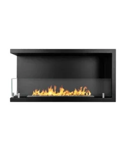 Camino bioetanolo da incasso divina fire "sutri 90" apertura laterale sinistra in acciaio nero 90x45 cm Compra Oggi Stesso