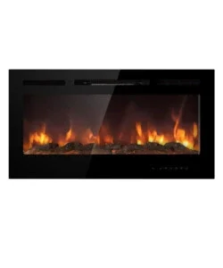 Compra Adesso Camino elettrico da incasso divina fire "chicago" nero 101,6x14x54,6 cm