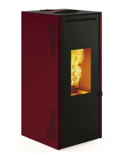 Offerta Stufa a pellet canalizzata e ventilata invicta "talo plus" rosso 11,6 kw