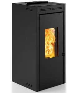 Termostufa a pellet ermetica invicta "teramo plus" nero 17,2 kw Soddisfatti O Rimborsati