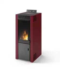 Stufa a pellet pirox "isabel" rosso 8 kw Offerta Del Giorno