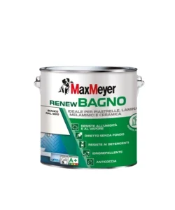 Smalto all'acqua bagno max meyer "renew" bianco 2 lt Spedizione Gratuita