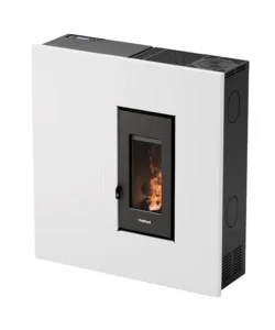 Stufa a pellet slim ermetica freepoint "res 7 t2" bianco 6,9 kw con wi-fi Prezzo Basso