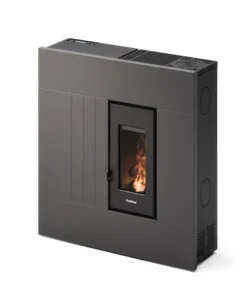 Stufa a pellet slim ermetica freepoint "res 7 t2" antracite 6,9 kw con wi-fi Occasione