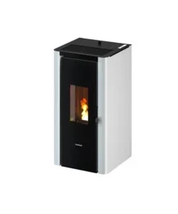 Stufa a pellet ermetica freepoint "indigo 7 t2" bianco 7 kw Spedito Oggi