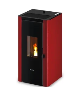 Stufa a pellet ermetica freepoint "indigo 7 t2" bordeaux 7 kw Prezzo Scontato