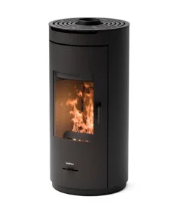 Stufa a legna ermetica ventilata freepoint "eos 9 wood air t2" nero 9 kw Subito Disponibile