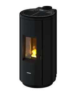 Bestseller Stufa a pellet ermetica freepoint "chrome 7 ng" nero 7 kw