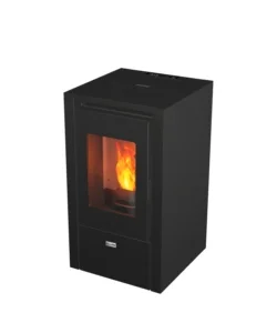 Ultimissimo Modello Stufa a pellet canadian stove "kleo" nero 6,2 kw