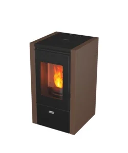 Prezzo Conveniente Stufa a pellet canadian stove "kleo" ruggine 6,2 kw