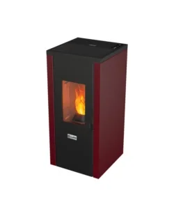 Pagamento Sicuro Stufa a pellet ermetica canadian stove "designevo fine duster" bordeaux 8 kw