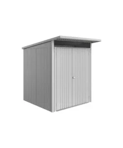 Casetta da giardino biohort "avantgarde eco mis.a1" in acciaio zincato argento metallizzato con porta battente doppia 180x220x218 cm - cod. 15619 Consegna Rapida