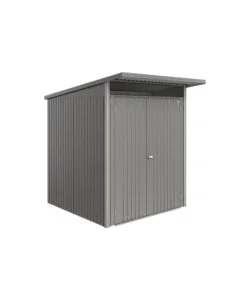 Casetta da giardino biohort "avantgarde eco mis.a1" in acciaio zincato grigio quarzo metallizzato con porta battente doppia 180x220x218 cm - cod. 19619 Acquista Ora