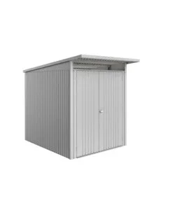 Di Tendenza Casetta da giardino biohort "avantgarde eco mis.a2" in acciaio zincato argento metallizzato con porta battente doppia 180x260x218 cm - cod. 15629