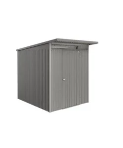 Casetta da giardino biohort "avantgarde eco mis.a2" in acciaio zincato grigio quarzo metallizzato con porta battente semplice 180x260x218 cm - cod. 19620 Bestseller