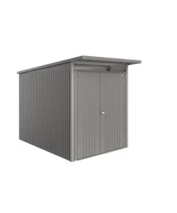 Casetta da giardino biohort "avantgarde eco mis.a3" in acciaio zincato grigio quarzo metallizzato con porta battente doppia 180x300x218 cm - cod. 19639 Bestseller