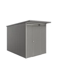 Casetta da giardino biohort "avantgarde eco mis.a3" in acciaio zincato grigio quarzo metallizzato con porta battente semplice 180x300x218 cm - cod. 19630 Occasione