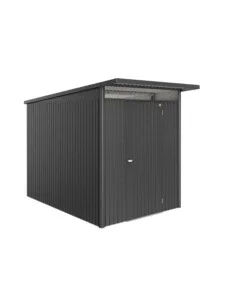 Casetta da giardino biohort "avantgarde eco mis.a3" in acciaio zincato grigio scuro metallizzato con porta battente semplice 180x300x218 cm - cod. 17630 Direttamente Dal Produttore
