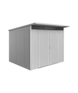 Casetta da giardino biohort "avantgarde eco mis.a6" in acciaio zincato argento metallizzato con porta battente doppia 260x260x218 cm - cod. 15669 Vendita Finale