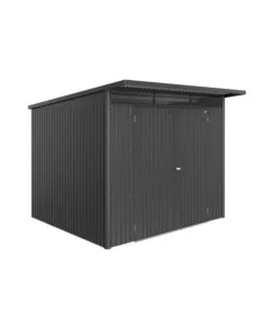Vendita Finale Casetta da giardino biohort "avantgarde eco mis.a6" in acciaio zincato grigio scuro metallizzato con porta battente doppia 260x260x218 cm - cod. 17669