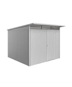 Casetta da giardino biohort "avantgarde eco mis.a7" in acciaio zincato argento metallizzato con porta battente semplice 260x300x218 cm - cod. 19689 Solo Oggi