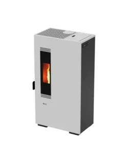 Consegna Rapida Stufa a pellet canadian stove "slimmy 6" bianco 6 kw