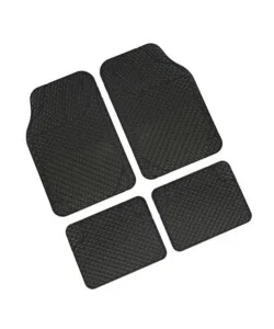 Tappetini auto gran pree "drena" in pvc nero 4 pezzi Prezzo Conveniente