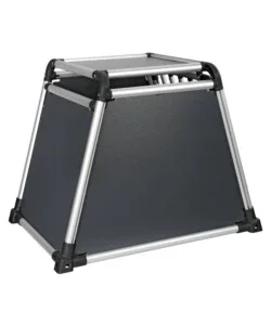 Trasportino animali per auto lampa "premium type 6" in lega di alluminio 55x77x60 cm - cod. 60506 Popolare