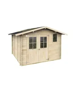 Casetta in legno da giardino habrita "elena express" in abete 296x296x219 cm Promozione