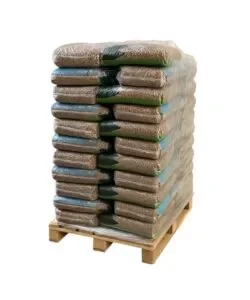 Sconto Bancale 40 sacchi pellet in legno di abete certificato en plus a1 prodotto in trentino, sacchi da 15 kg