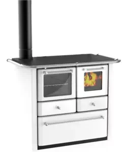 Più Venduto Cucina a legna "gaia" bianco 6,3 kw