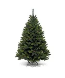 Albero di natale artificiale xmas joy "nebraska" verde con pigne 210 cm Compra Adesso