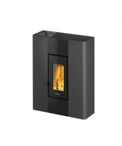Non Perdere Stufa a pellet ermetica freepoint "slim roxy" antracite 6,9 kw