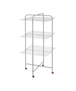 Stendibiancheria verticale in acciaio 71x71x132 cm Nuovo Arrivo