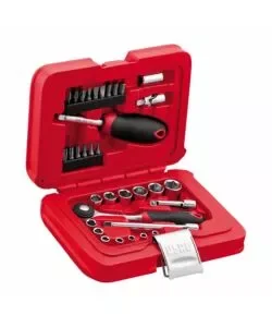 Set 34 pezzi bussole esagonali ed inserti per avvitatura usag Professionale