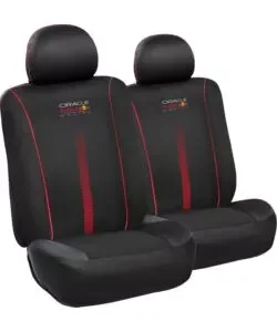 Set 2 pezzi coprisedile auto redbull "powerbar" nero e rosso Subito Disponibile