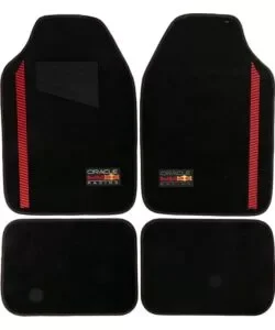 Set 4 tappetini auto redbull "powerbar" nero e rosso Scelto Dai Clienti