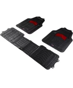 Spedizione Gratuita Set 3 tappetini furgoni redbull "bull flash" nero e rosso