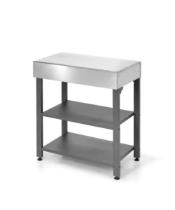 Direttamente Dal Produttore Cucina da esterno modulare ompagrill "indian tavolo" in acciaio inox grigio 78,2x45,5x86 cm