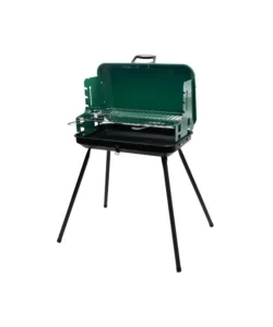 Barbecue a carbone a valigetta ompagrill verde griglia 28x46,5 cm Offerta Lampo